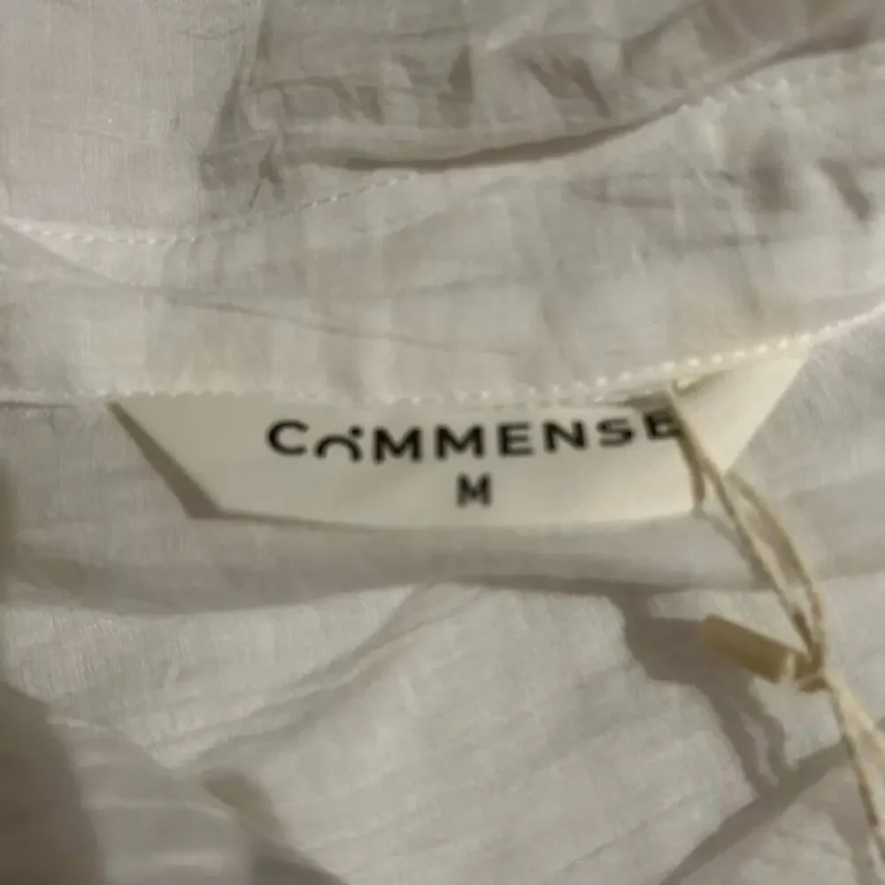 Commense White Linen Button-Up Blouse - Picture 4 of 8